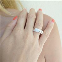 Anello Damiani Donna D.Icon in Ceramica Diamante 0.011 Ct 20087249 - 20087249